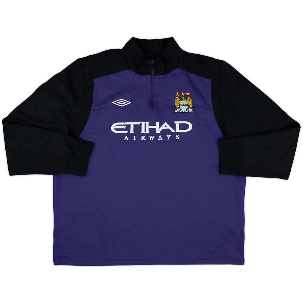 2012-13 Manchester City Umbro 1/4 Zip Drill Top - 8/10 - (3XL)