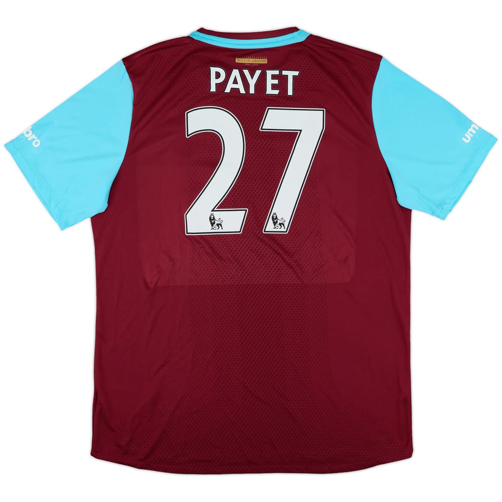 2015-16 West Ham 'Boleyn' Home Shirt Payet #27 - 9/10 - (XL)