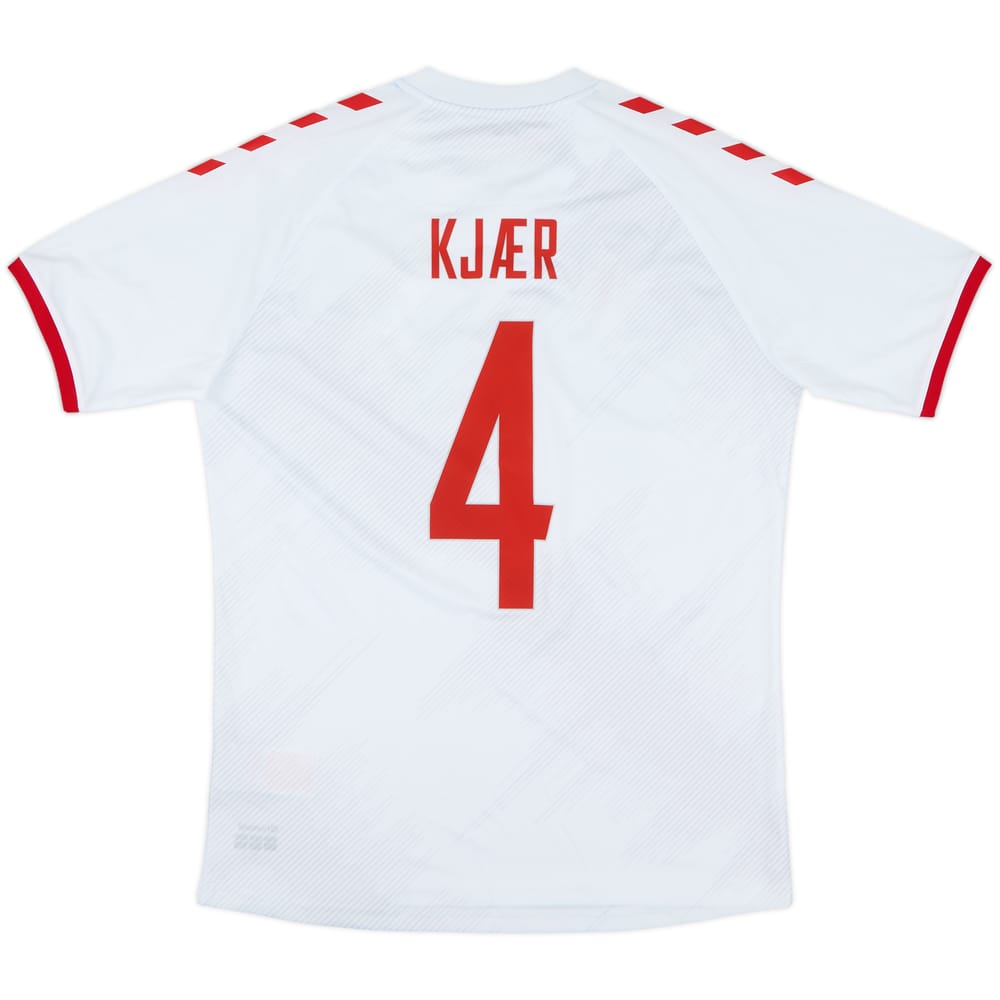 2020-21 Denmark Away Shirt Kjaer #4 - 8/10 - (L)