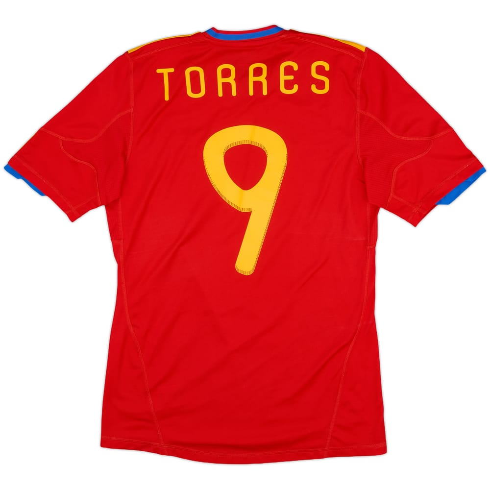 2009-10 Spain Home Shirt Torres #9 - 8/10 - (S)