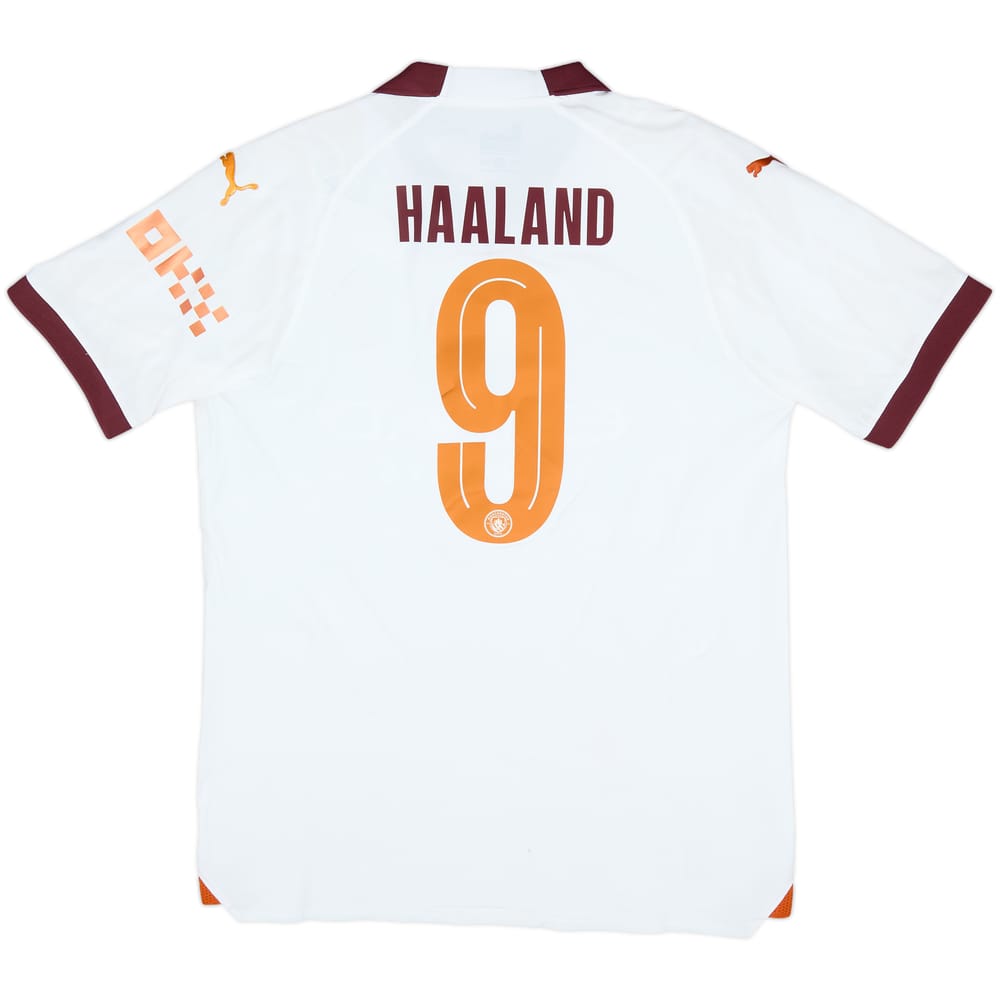 2023-24 Manchester City Authentic Away Shirt Haaland #9 (L)