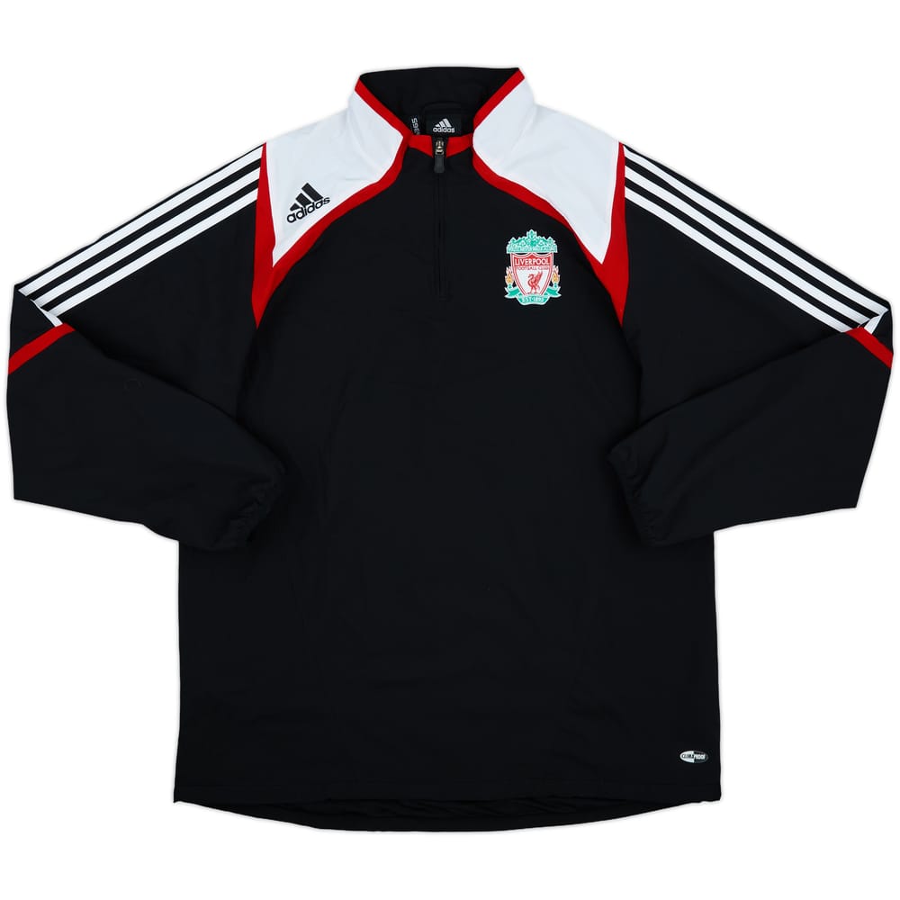 2007-08 Liverpool adidas 1/4 Zip Track Jacket - 10/10 - (L)