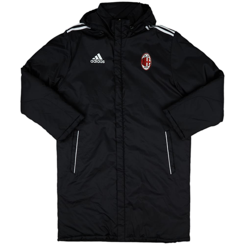 2013-14 AC Milan adidas Hooded Padded Bench Coat - 5/10 - (XL.Boys)