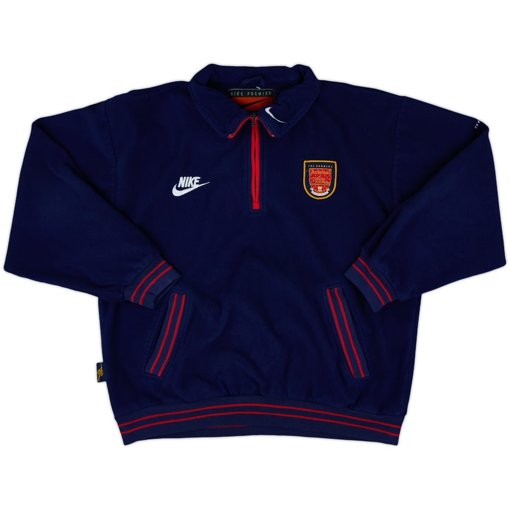 1996-98 Arsenal Nike 1/4 Zip Fleece Top - 8/10 - (M)