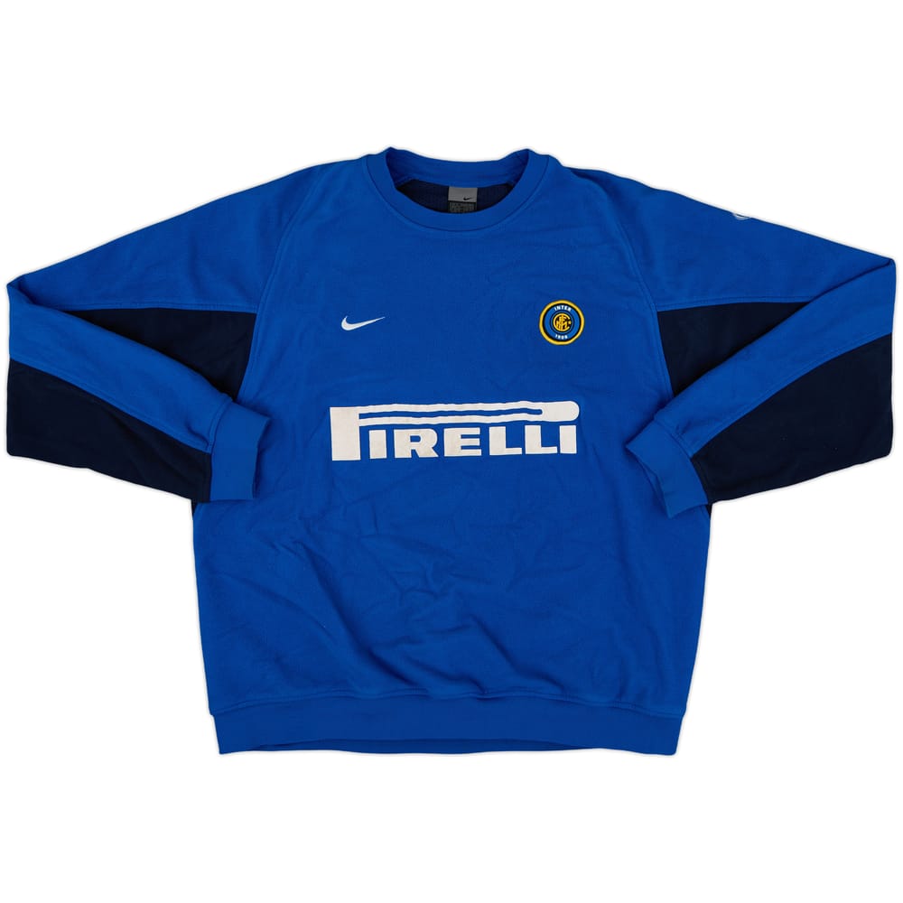 2001-02 Inter Milan Nike Fleece Sweat Top - 8/10 - (XL)