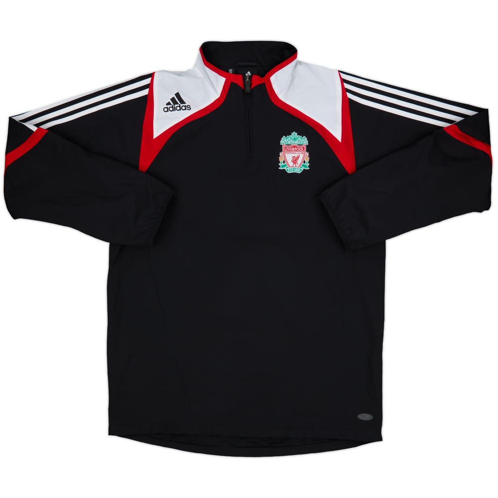 2007-08 Liverpool adidas 1/4 Zip Drill Top - 8/10 - (M)