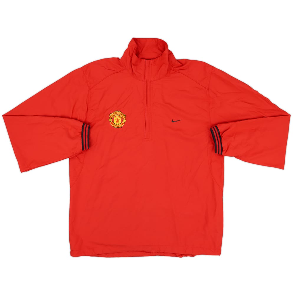 2006-07 Manchester United Nike Golf 1/4 Zip Training Top - 8/10 - (S)