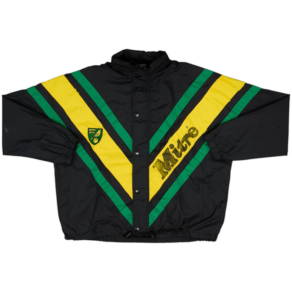 1996-97 Norwich Mitre Hooded Rain Jacket - 6/10 - (M)