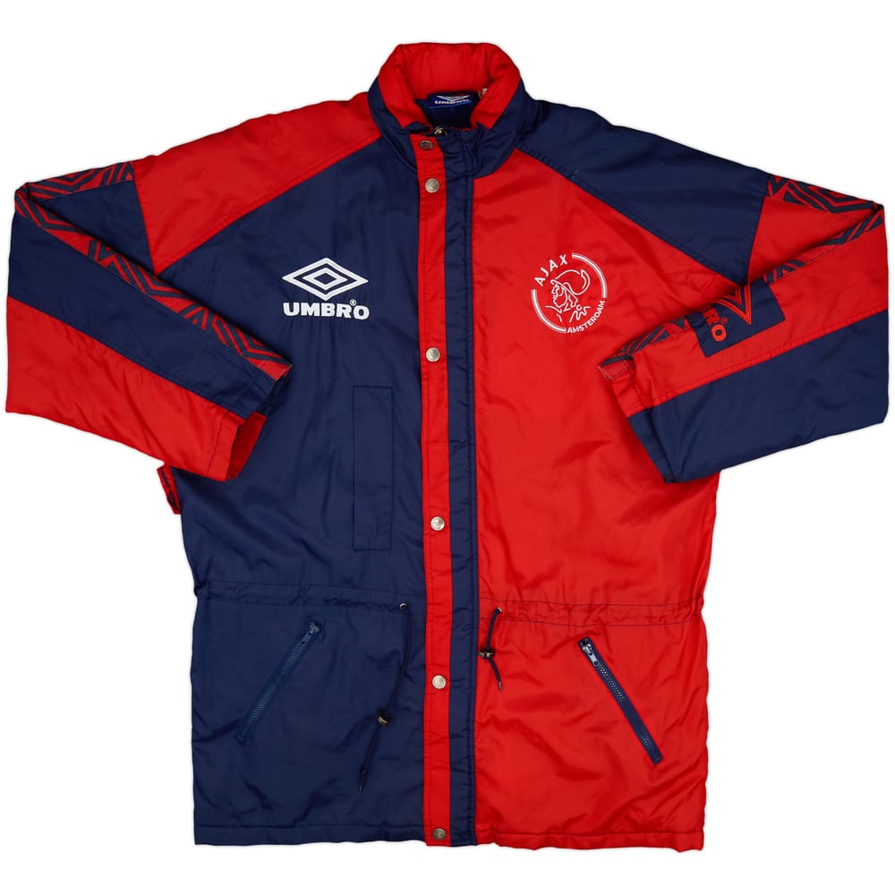 1996-97 Ajax Umbro Padded Bench Coat - 9/10 - (XL)