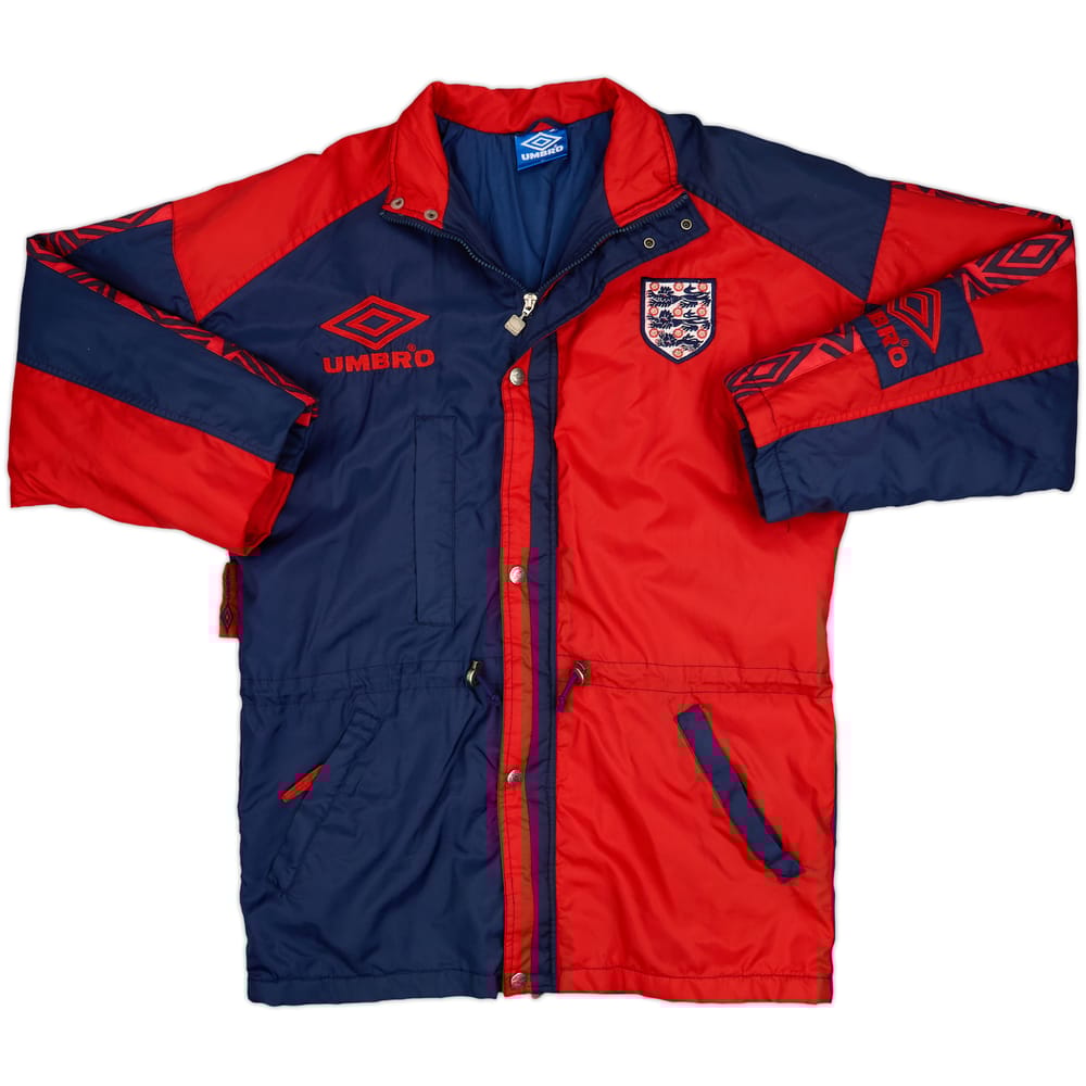 1993-95 England Umbro Padded Bench Coat - 8/10 - (M)