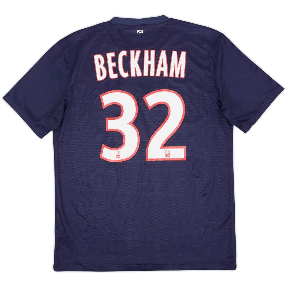 2012-13 Paris Saint-Germain Home Shirt Beckham #32 - 6/10 - (M)
