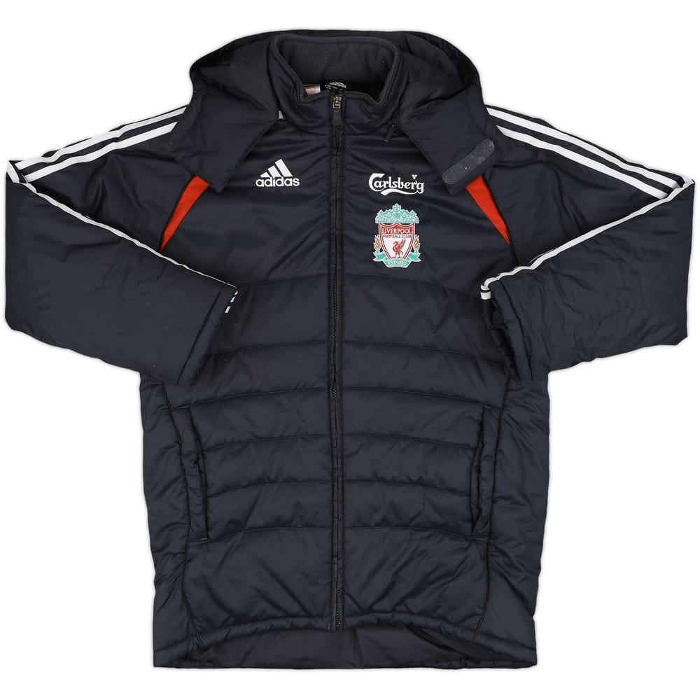 2006-07 Liverpool adidas Padded Bench Coat - 8/10 - (L.Boys)