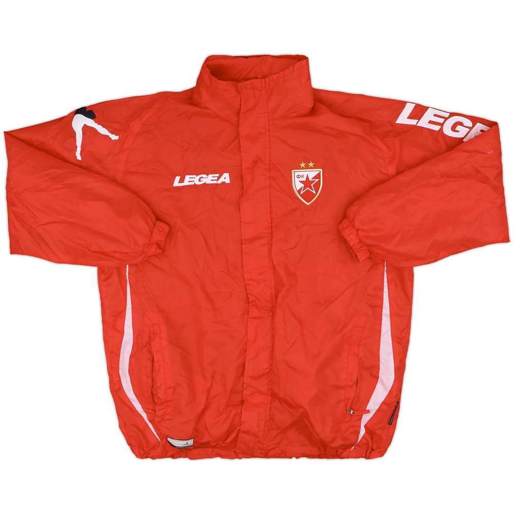 2012-13 Red Star Belgrade Legea Hooded Rain Jacket - 9/10 - (XL)