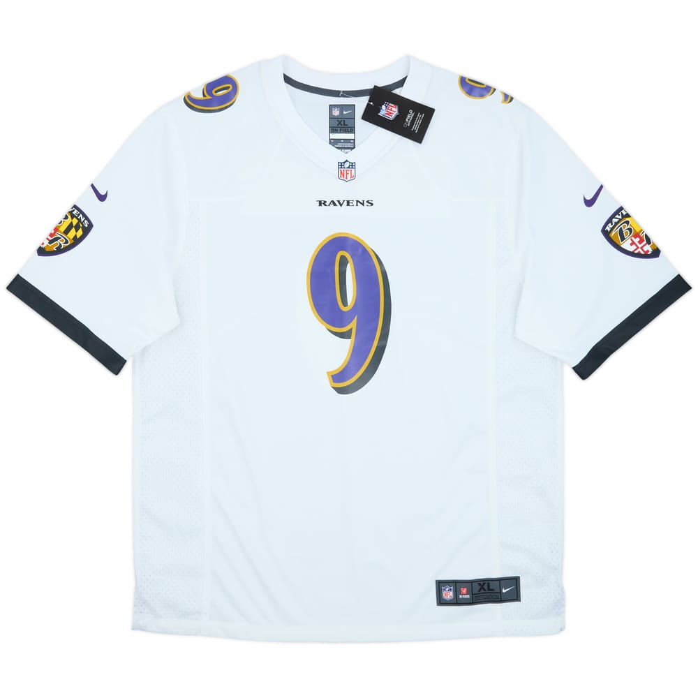 2012-23 Baltimore Ravens Tucker #9 Nike Game Away Jersey (XL)