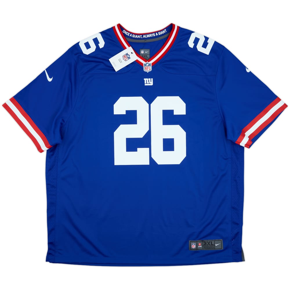 2022-23 New York Giants Barkley #26 Nike Game Throwback Jersey (3XL)