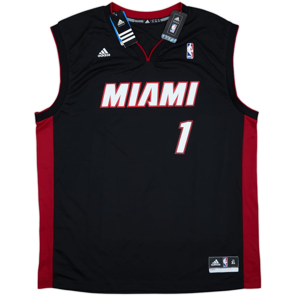 2012-14 Miami Heat Bosh #1 adidas Away Jersey (XL)