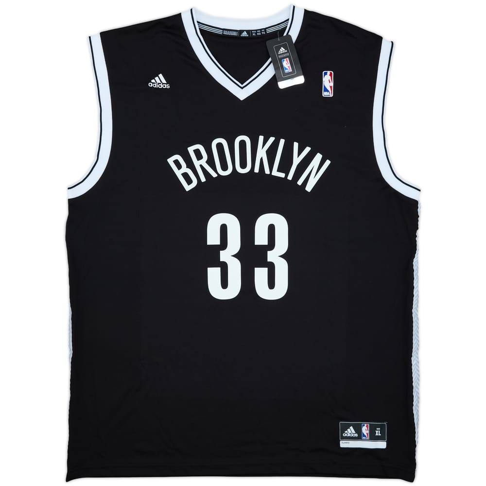 2012-14 Brooklyn Nets Teletovic #33 adidas Away Jersey (XL)