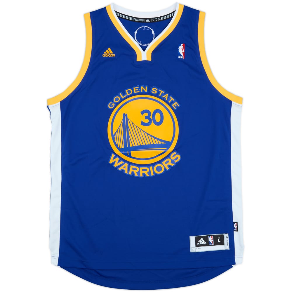 2010-14 Golden State Warriors Curry #30 adidas Swingman Away Jersey - 7/10 - (L)