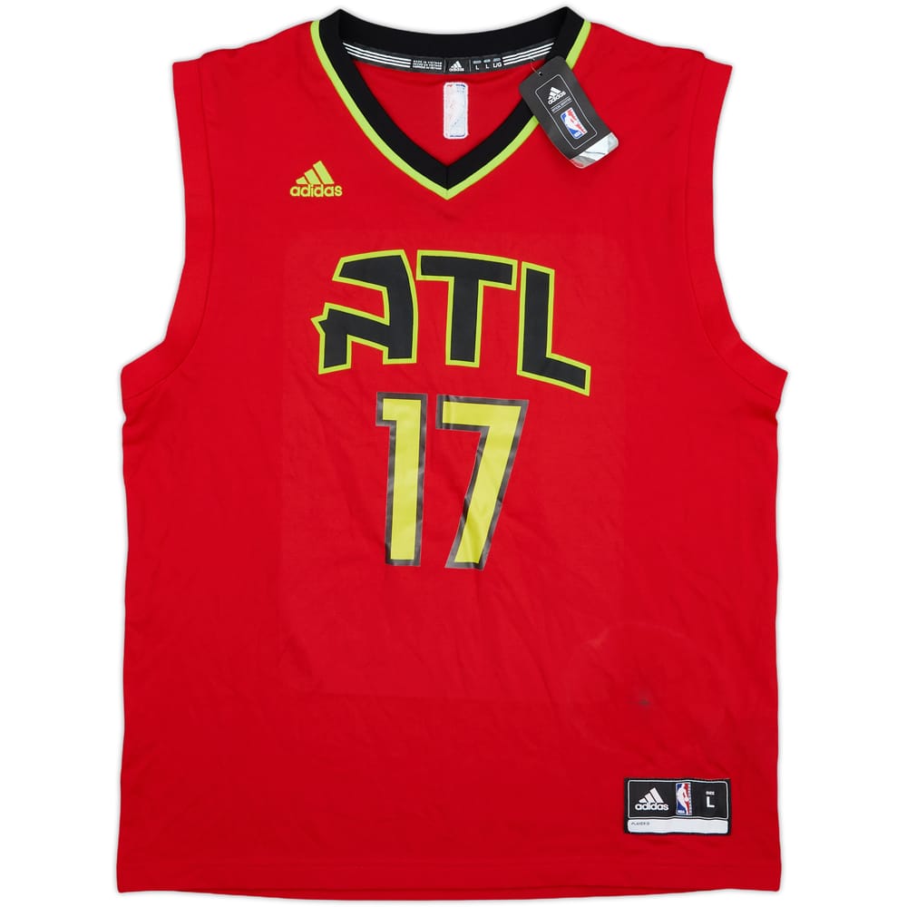 2015-17 Atlanta Hawks Schroder #17 adidas Alternate Jersey (L)