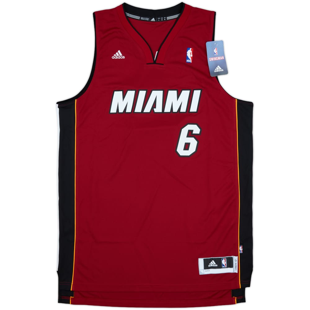 2010-14 Miami Heat James #6 adidas Swingman Alternate Jersey (L)