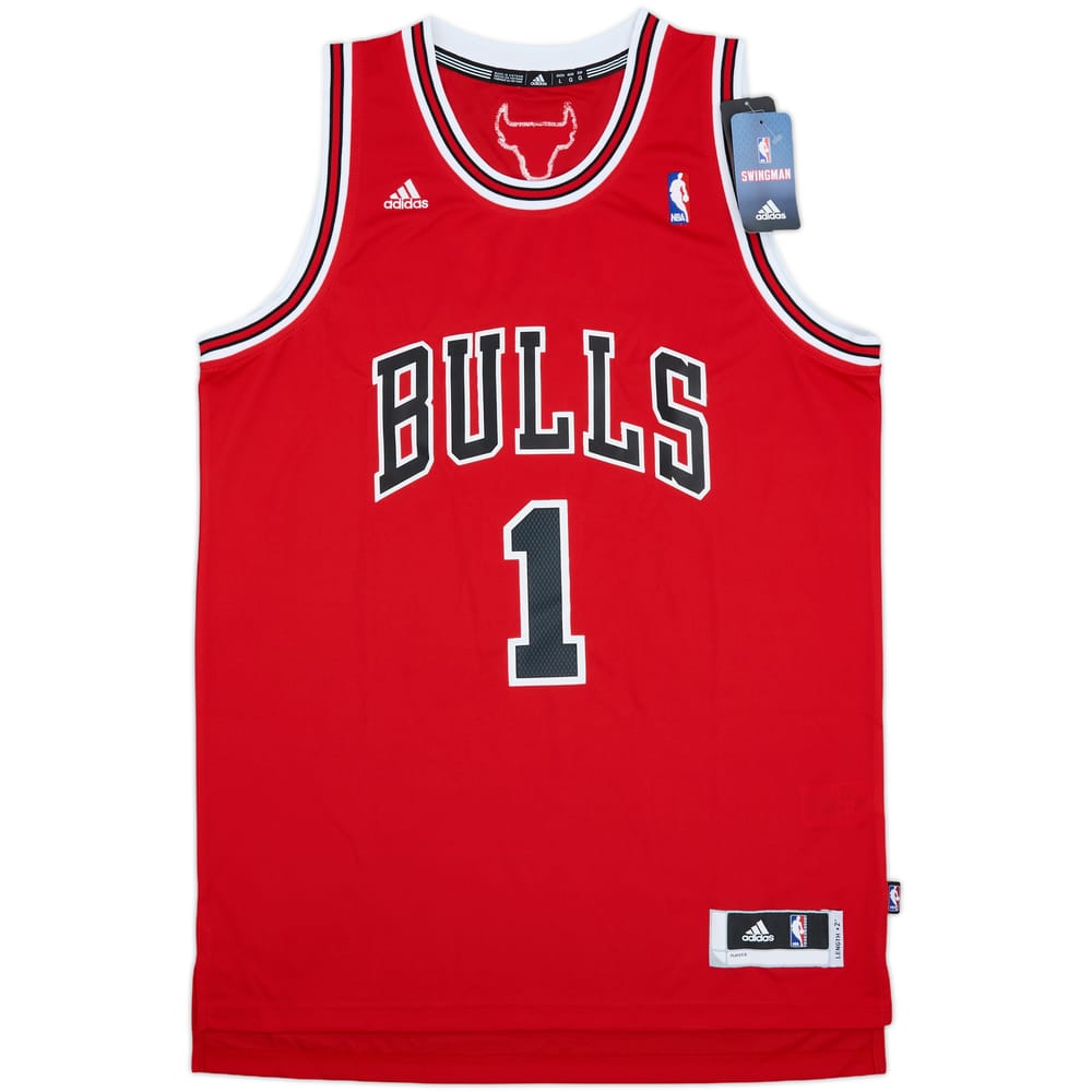 2010-14 Chicago Bulls Rose #1 adidas Swingman Away Jersey (L)