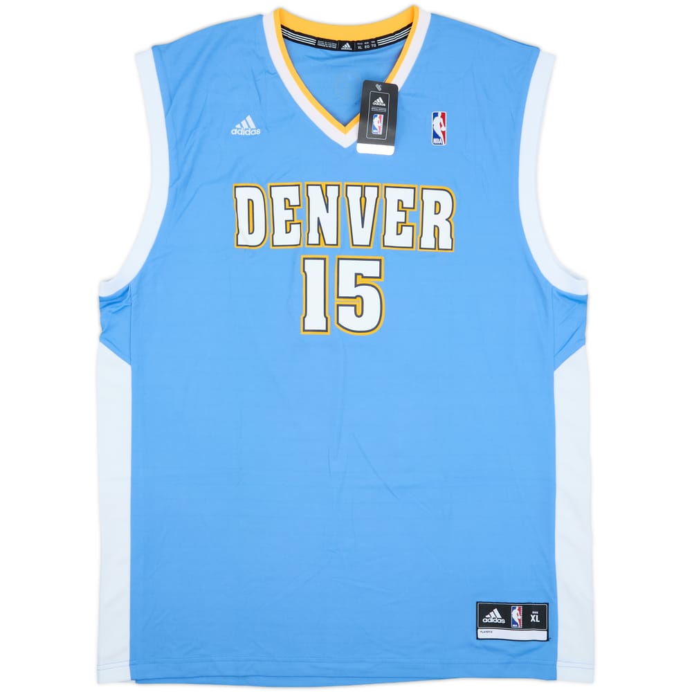 2010-11 Denver Nuggets Anthony #15 adidas Away Jersey (XL)