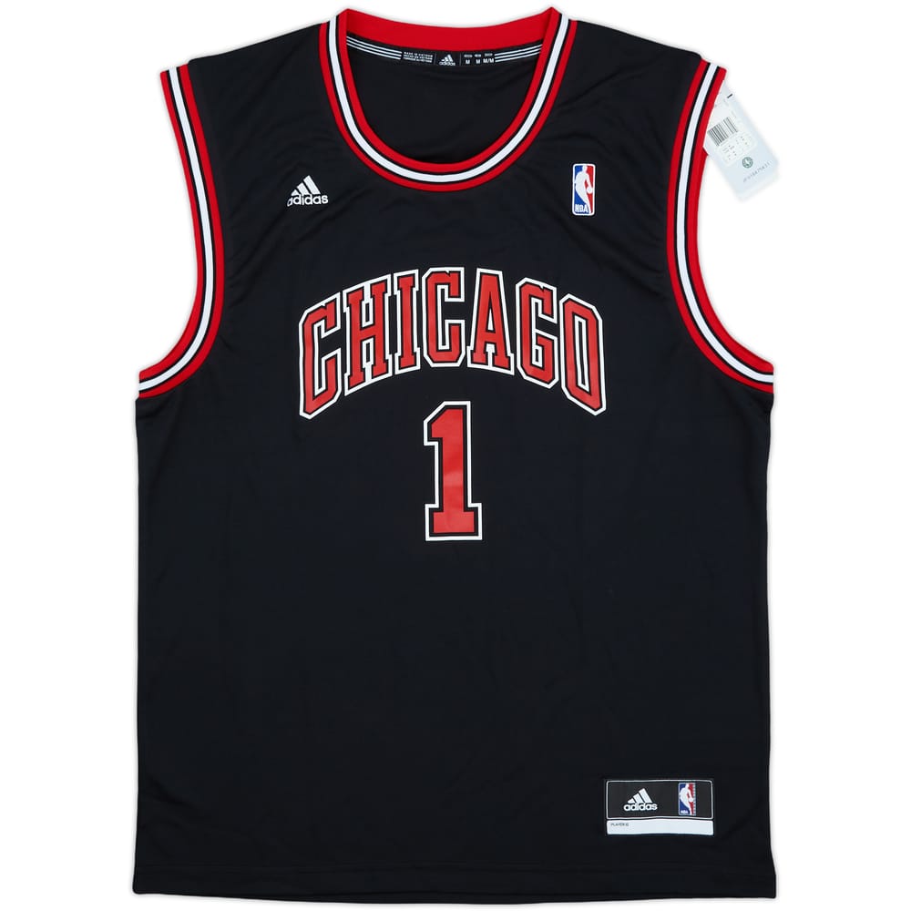 2010-14 Chicago Bulls Rose #1 adidas Alternate Jersey (M)