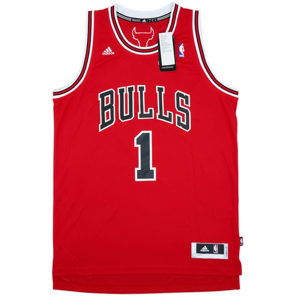 2010-14 Chicago Bulls Rose #1 adidas Swingman Away Jersey (L)