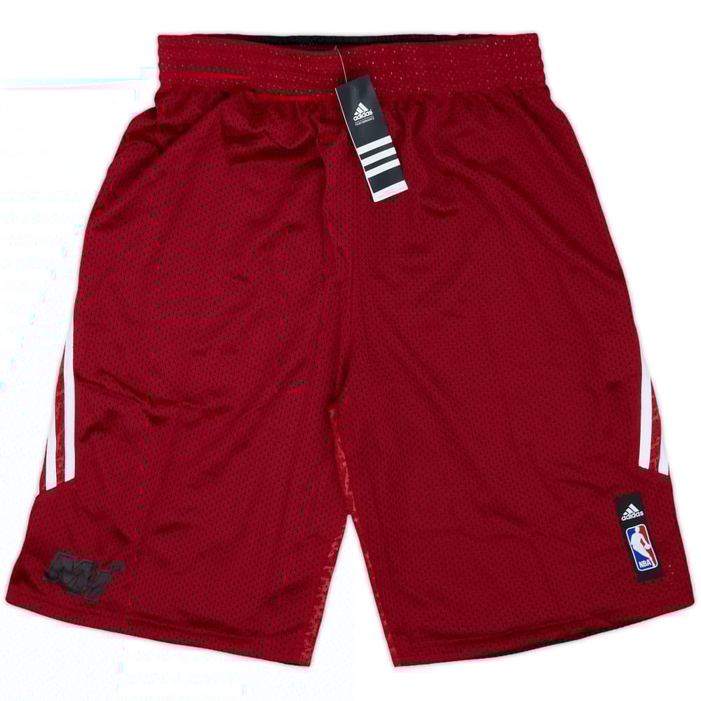 2013-14 Miami Heat adidas Reversible Training Shorts (L)