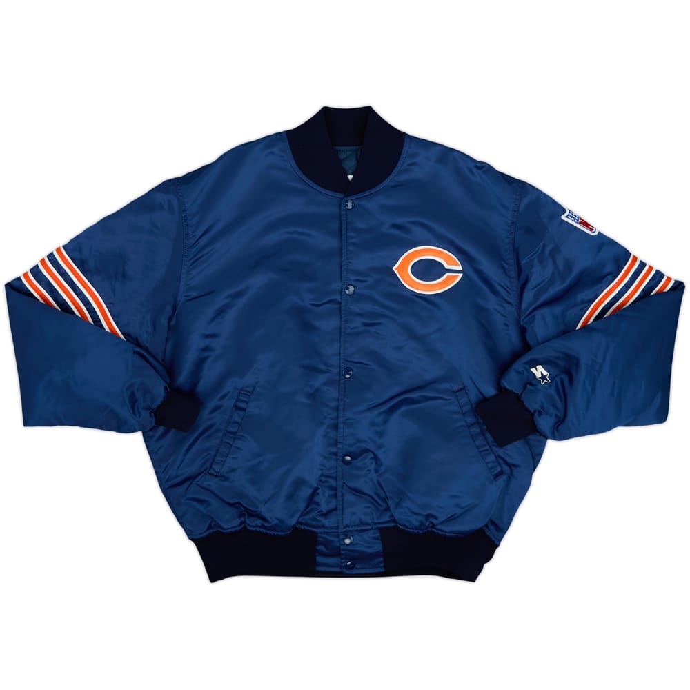 1980s Chicago Bears Starter Satin Varsity Jacket - 9/10 - (XL)