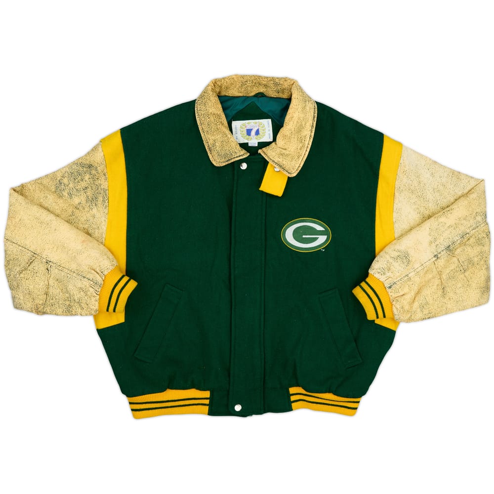1980s Green Bay Packers Logo 7 Varisty Jacket - 5/10 - (XL)