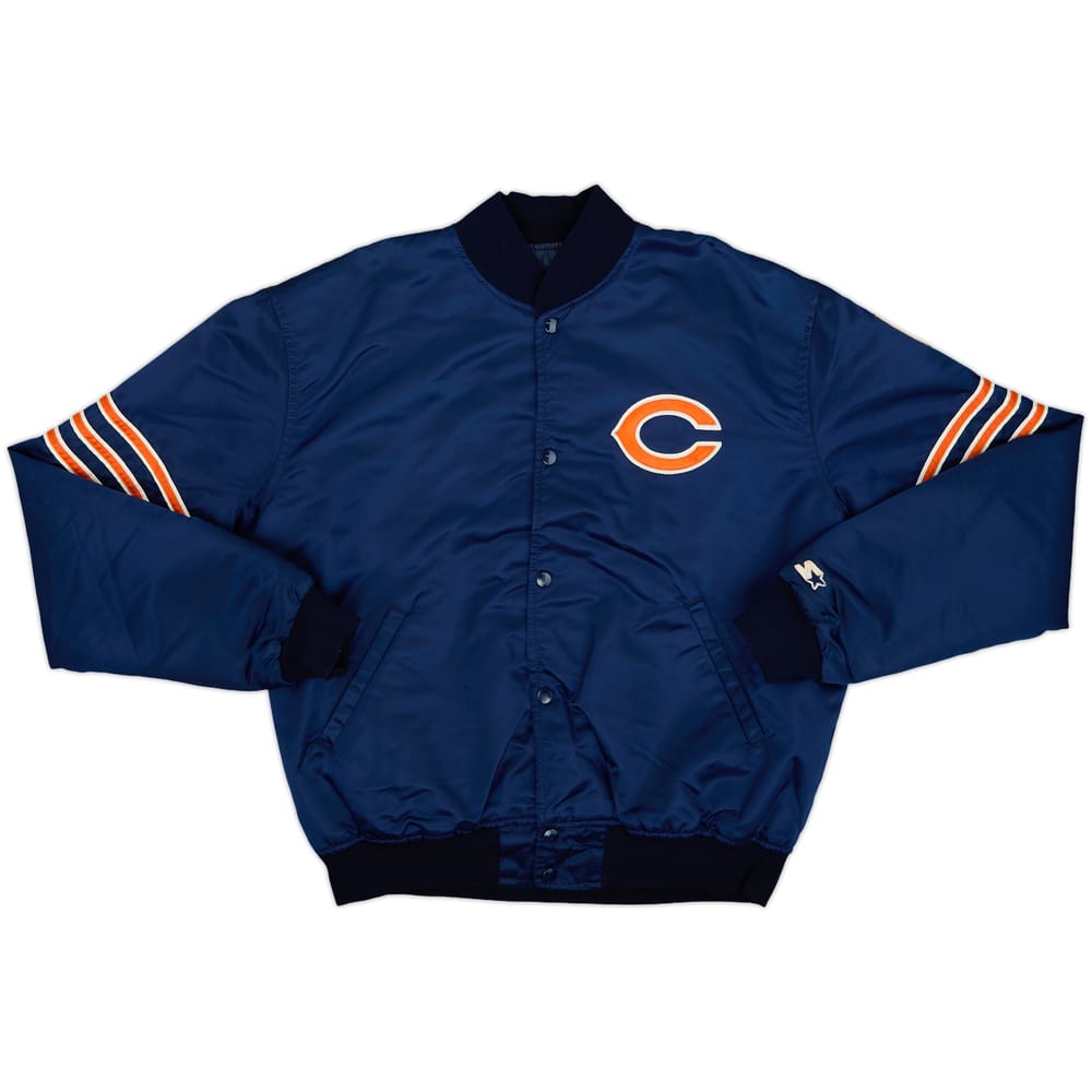 1980s Chicago Bears Starter Satin Varsity Jacket - 6/10 - (XL)