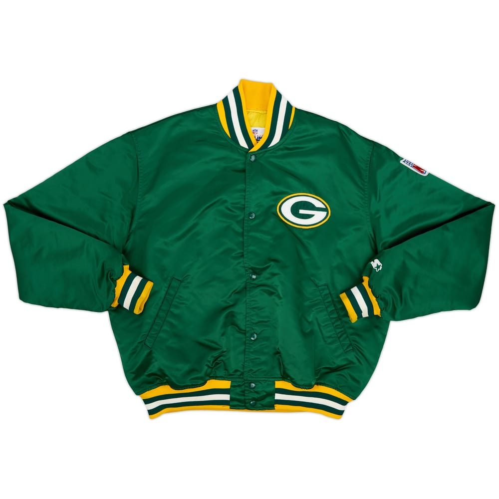 1980s Green Bay Packers Starter Satin Varsity Jacket - 8/10 - (XL)