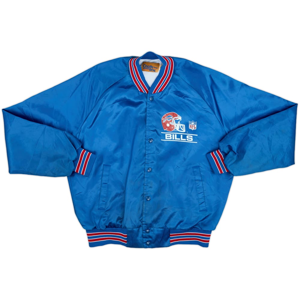 1990s Buffalo Bills Chalk Line Satin Varsity Jacket - 3/10 - (L)