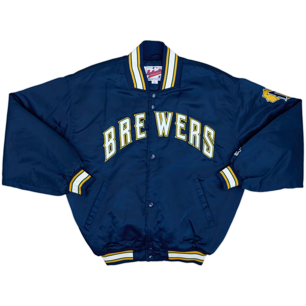 1994-99 Milwaukee Brewers Starter Satin Varsity Jacket - 9/10 - (L)