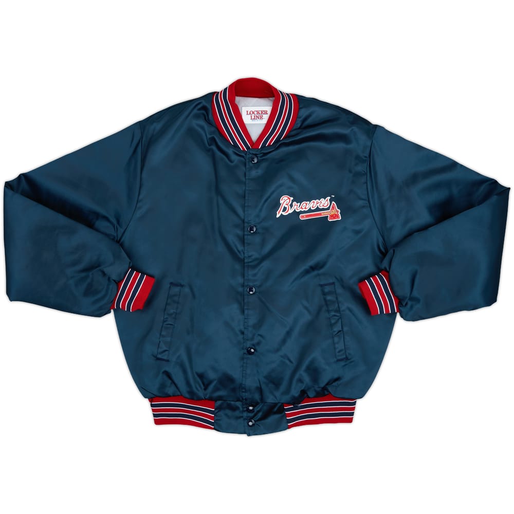 1990s Atlanta Braves Locker Line Satin Varsity Jacket - 5/10 - (M)