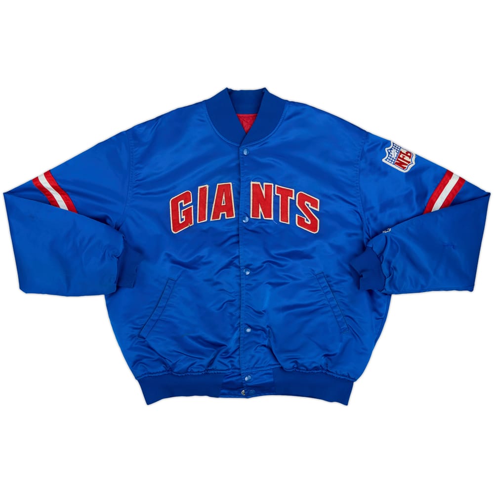 1980s New York Giants Starter Satin Varsity Jacket - 4/10 - (XL)