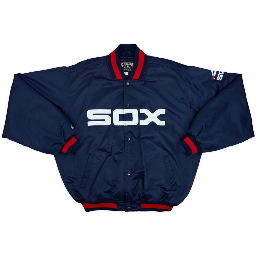 2000s Chicago White Sox Majestic Cooperstown Collection Satin Varsity Jacket - 8/10 - (XL)