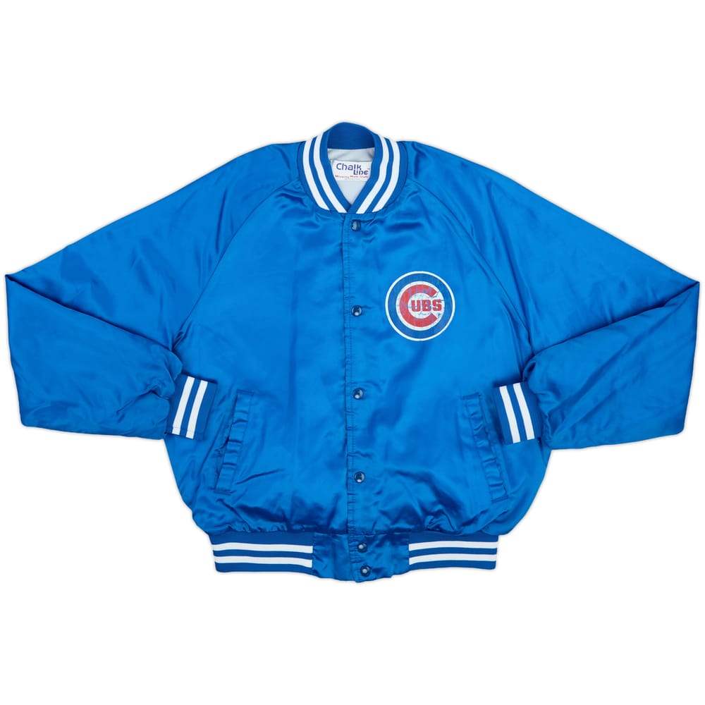 1990s Chicago Cubs Chalk Line Satin Varsity Jacket - 7/10 - (L)