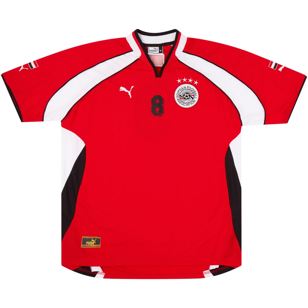 2000-02 Egypt Match Issue Home Shirt #8