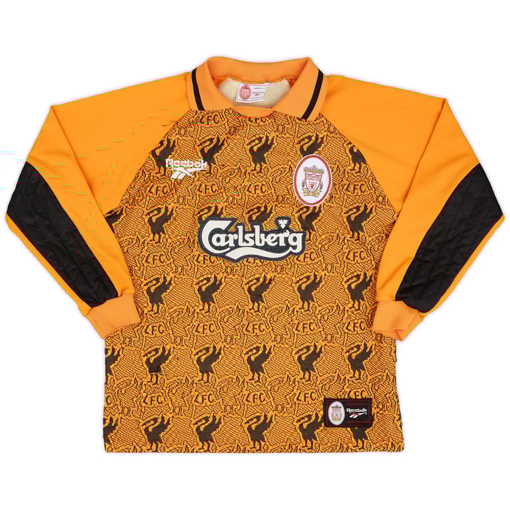 1996-97 Liverpool GK Shirt - 8/10 - (Y)
