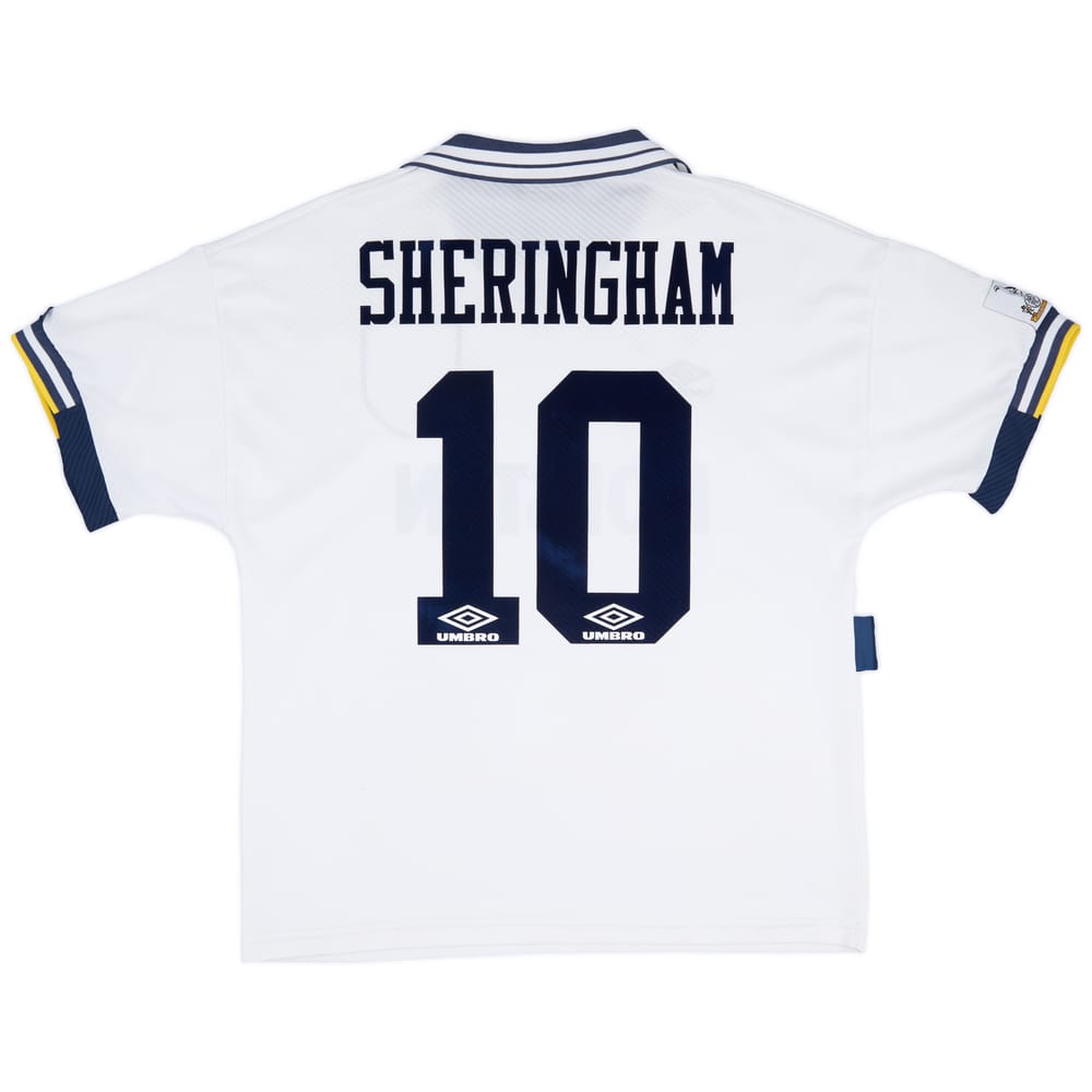 1993-95 Tottenham Home Shirt Sheringham #10 - 8/10 - (L)