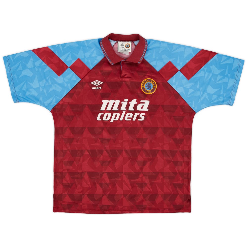 1990-92 Aston Villa Home Shirt - 9/10 - (XL)