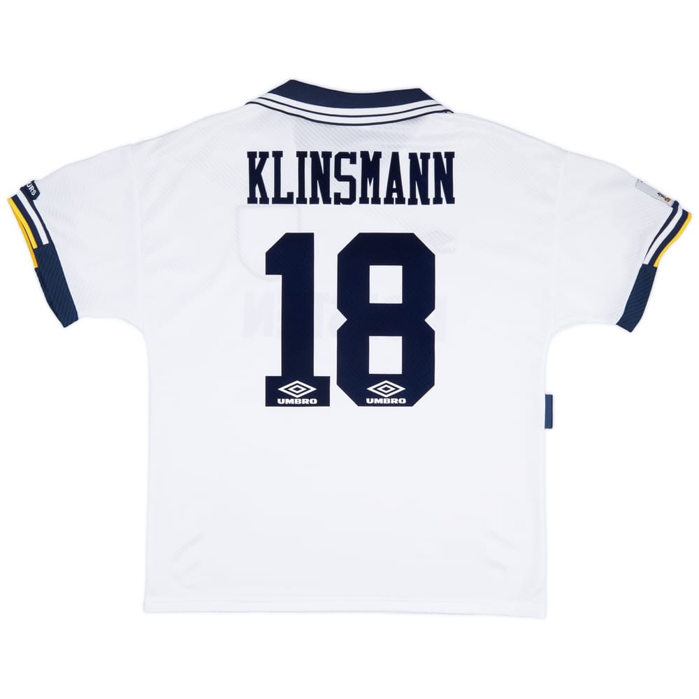 1994-95 Tottenham Home Shirt Klinsmann #18 - 9/10 - (L)