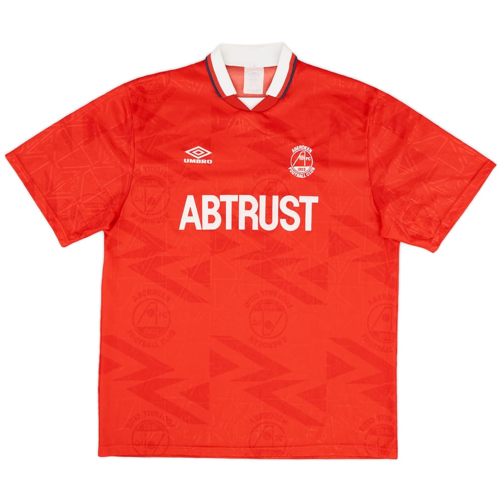 1992-93 Aberdeen Home Shirt - 9/10 - (XL)
