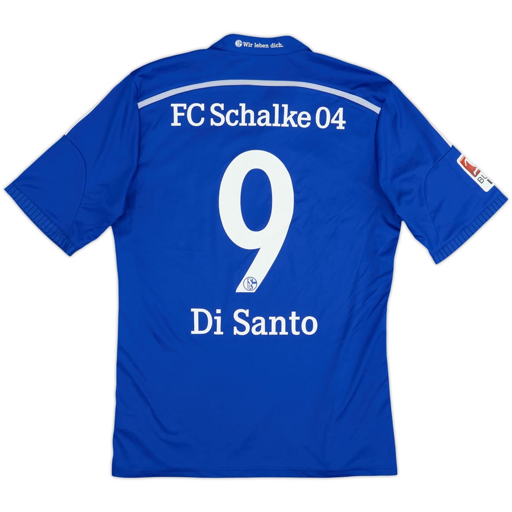 2014-16 Schalke Home Shirt Di Santo #9 - 8/10 - (L)