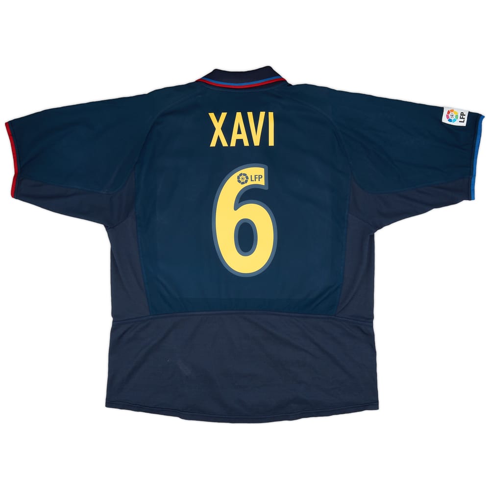 2002-03 Barcelona Away Shirt Xavi #6 - 8/10 - (XXL)