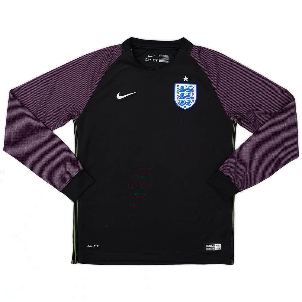 2016-18 England GK Shirt - 6/10 - (L.Boys)