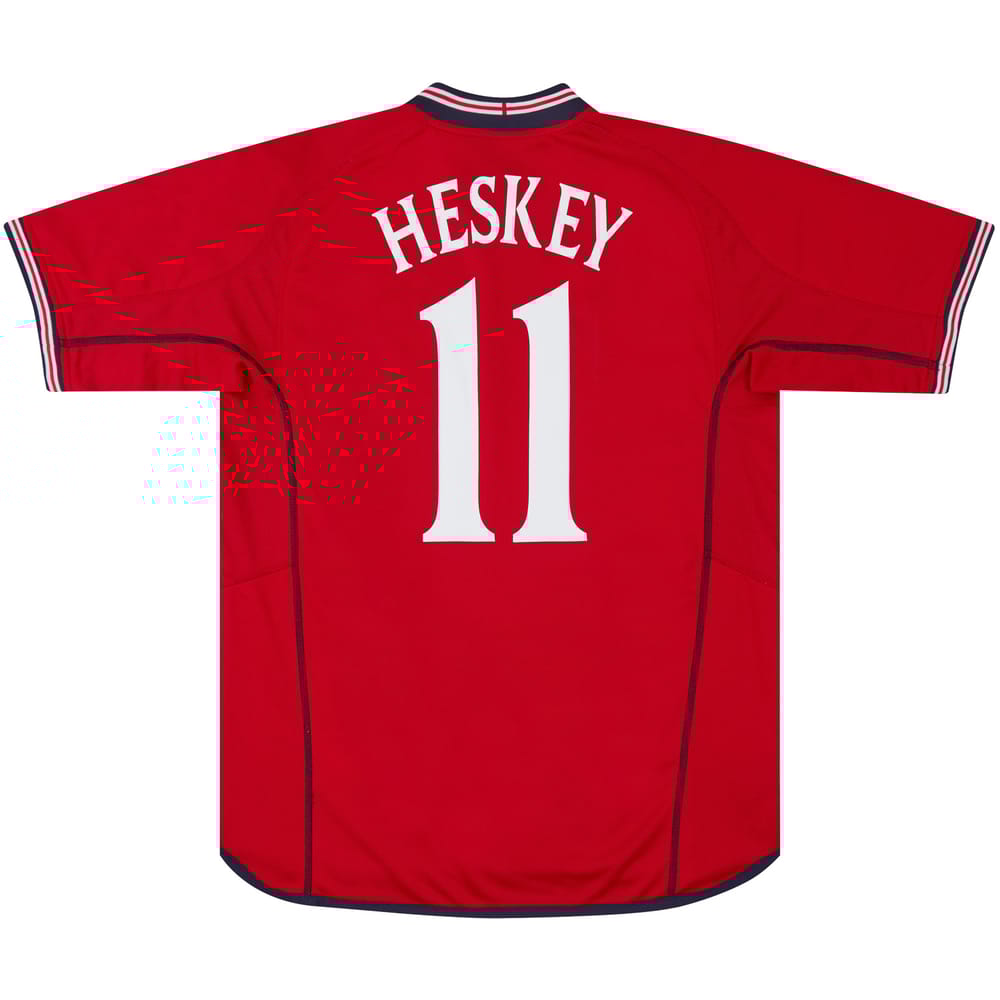 2002-04 England Away Shirt Heskey #11 - 7/10