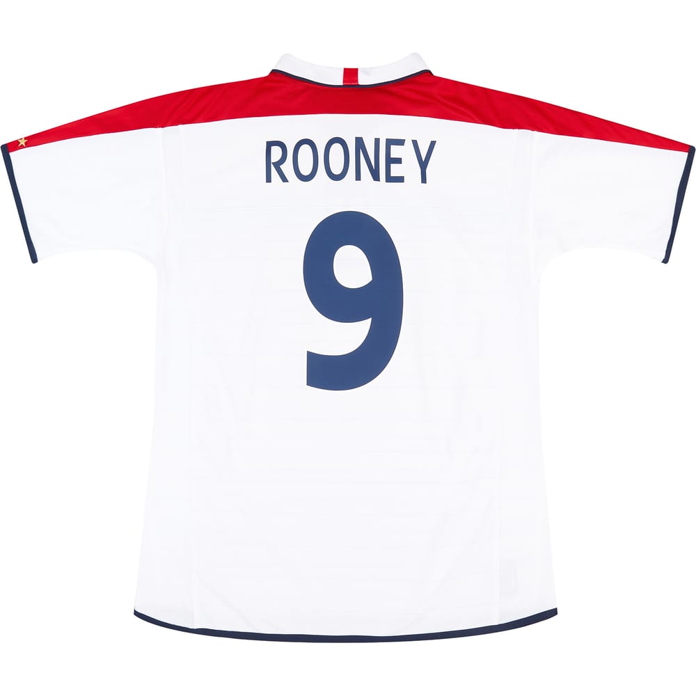 2003-05 England Home Shirt Rooney #9 - 6/10